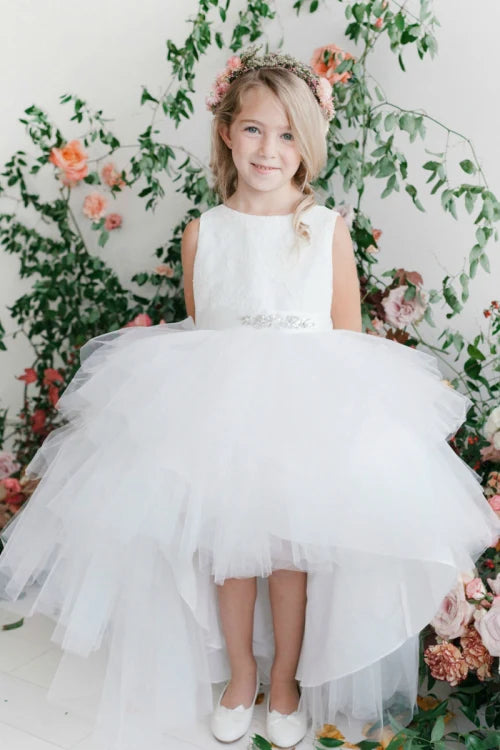 Communion dress, flower girls, christening.